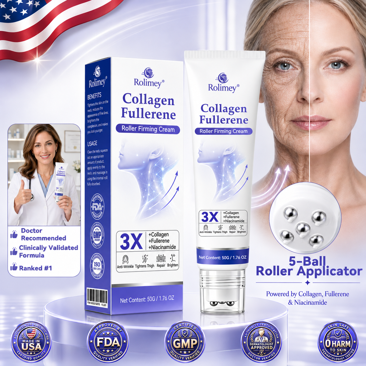 Rolimay® 𝐂𝐨𝐥𝐥𝐚𝐠𝐞𝐧 & 𝐅𝐮𝐥𝐥𝐞𝐫𝐞𝐧𝐞 𝐑𝐨𝐥𝐥𝐞𝐫 𝐅𝐢𝐫𝐦𝐢𝐧𝐠 𝐂𝐫𝐞𝐚𝐦⏰Enjoy an exclusive 30% discount⏰