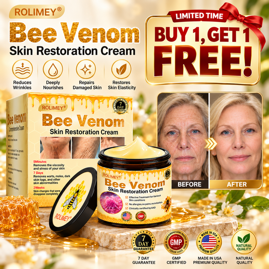 ✅✅Official Brand Shop丨Rolimey® Bee venom Pro Comprehensive Cream—Tightening for Skin Types