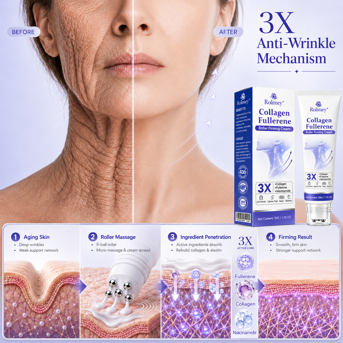 Rolimay® 𝐂𝐨𝐥𝐥𝐚𝐠𝐞𝐧 & 𝐅𝐮𝐥𝐥𝐞𝐫𝐞𝐧𝐞 𝐑𝐨𝐥𝐥𝐞𝐫 𝐅𝐢𝐫𝐦𝐢𝐧𝐠 𝐂𝐫𝐞𝐚𝐦⏰Enjoy an exclusive 30% discount⏰